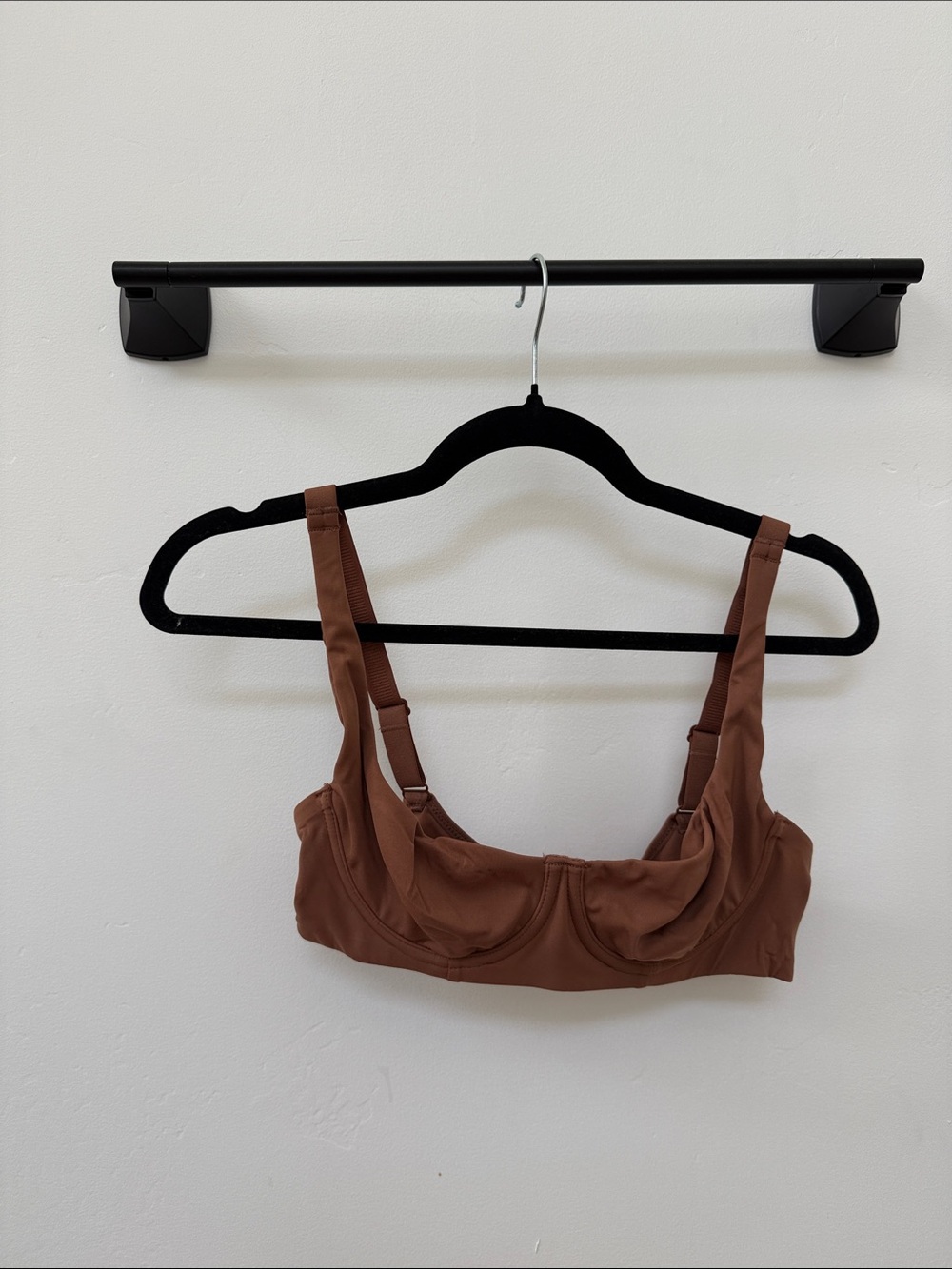 Everyday Brown Underwire Bra with Adjustable Straps